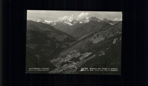 Passo del Giovo Jaufenpass Strade del Passo Monte