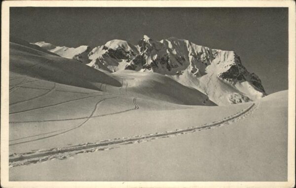 Zuers Vorarlberg Winter Hochgebirge Skiweg Omeshorn