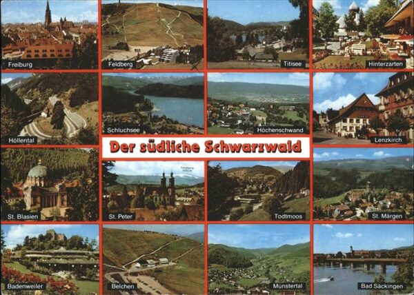 Schwarzwald die Städte