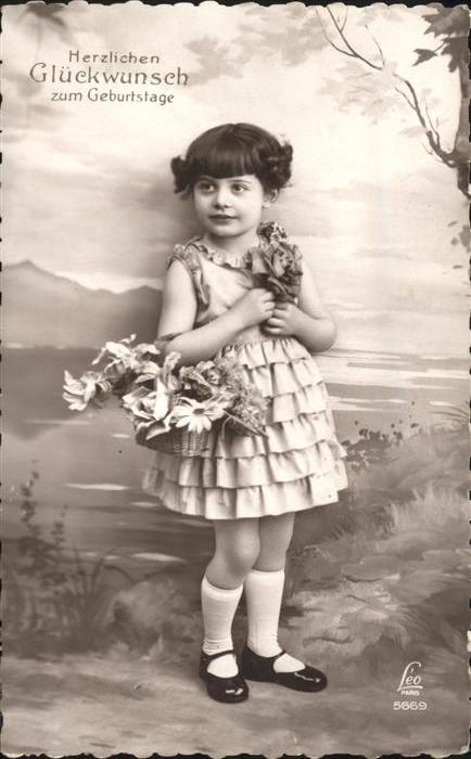 Geburtstag Mädchen Blumen