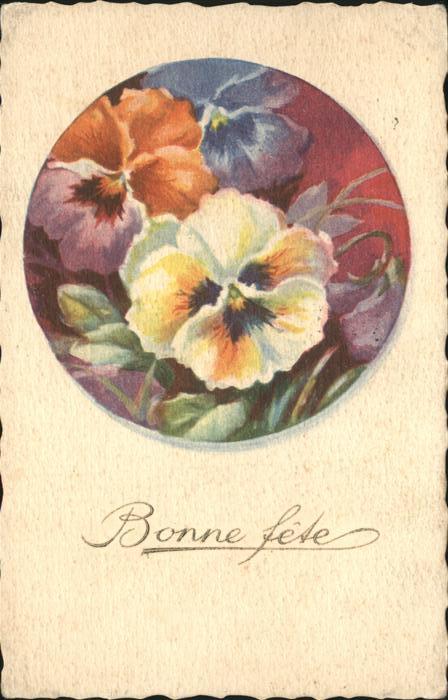 Blumen Bonne fete