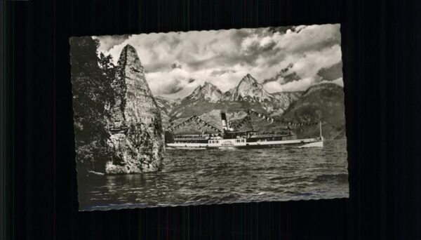 Dampfer Binnenschifffahrt Vierwaldstättersee Schillerstein Brunne