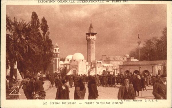 Exposition Coloniale Paris 1931 Section Tunisienne Entree