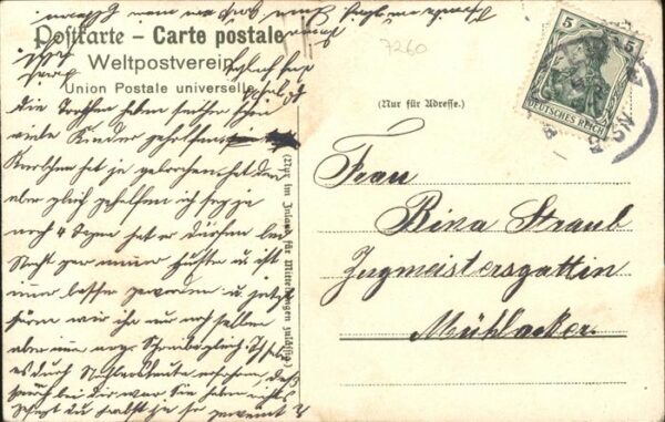 Schwarzwald Volksleben Paar Pfeife – Bild 2