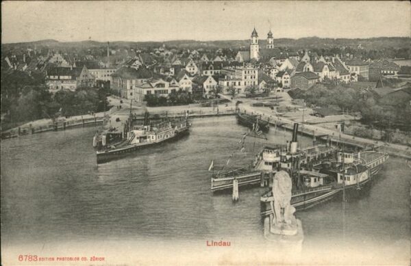 Dampfer Binnenschifffahrt Hafen Lindau
