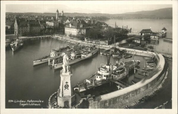 Hafenanlagen Lindau Hafenmole Segelclubhaus