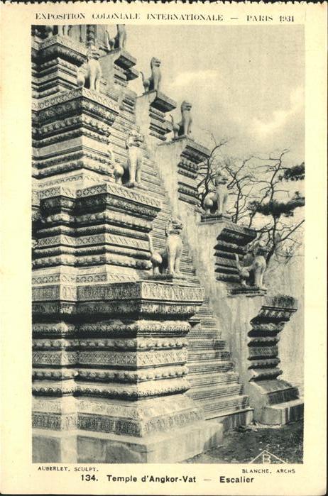 Exposition Coloniale Paris 1931 Temple d Angkor Vat