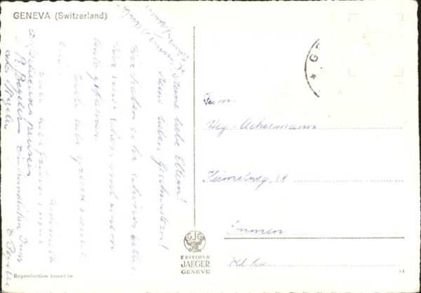 Dampfer Seitenrad Geneve Monument Brunswick Ville – Bild 2