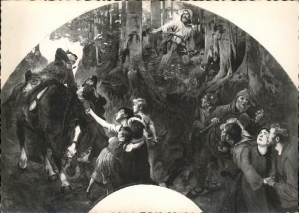 Tell Wilhelm Wandgemälde Gesslers Tod Tellskapelle K