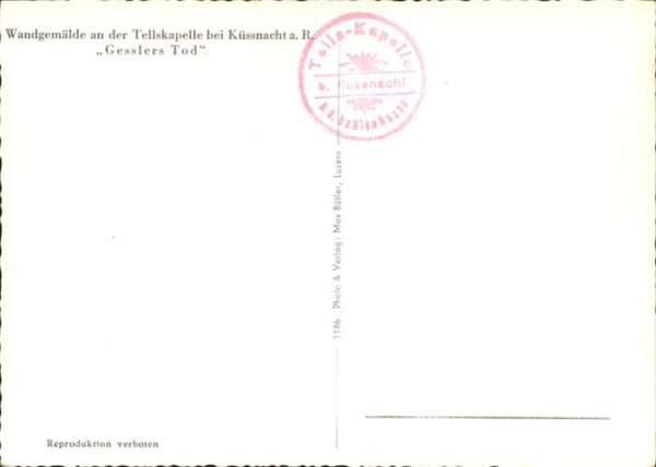 Tell Wilhelm Wandgemälde Gesslers Tod Tellskapelle K – Bild 2