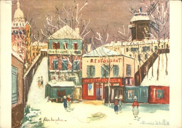 Kuenstlerkarte Nr. 323 Utrillo Motmartre