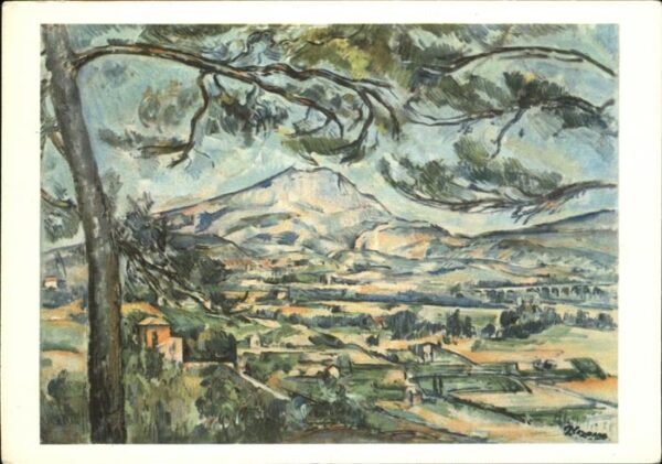 Kuenstlerkarte Nr. 124 P. Cezanne Sainte-Victoria Moun