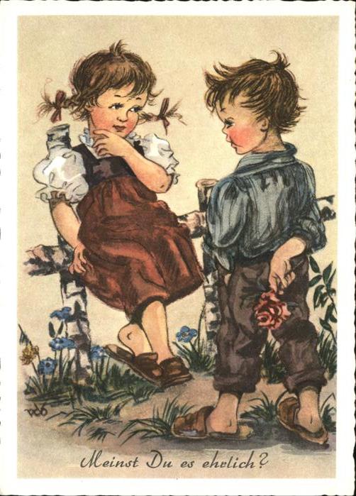 Baby Nursery Bebe Nr. 1107 Künstlerkarte PfB Rose