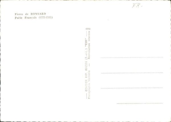 Persoenlichkeiten Pierre de Ronsard Poete Francais – Bild 2