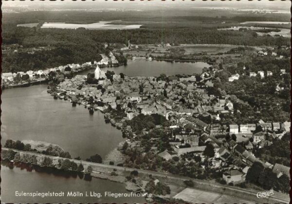 Moelln Eulenspiegelstadt Fliegeraufnahme