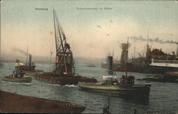 Boote Hamburg Hafen Schwimmkrahn