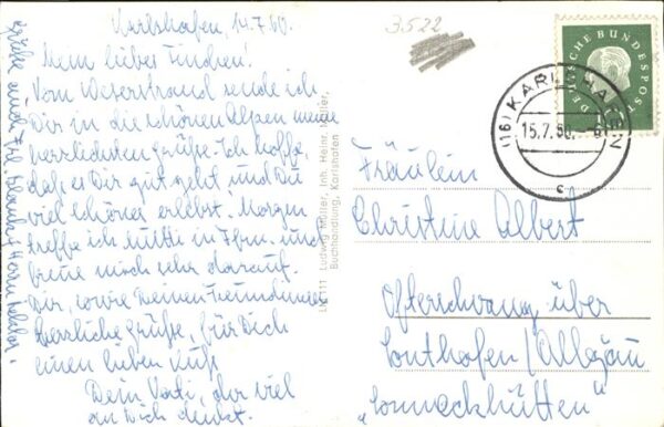 Liederkarte Weserlied Solbad Karlshafen – Bild 2