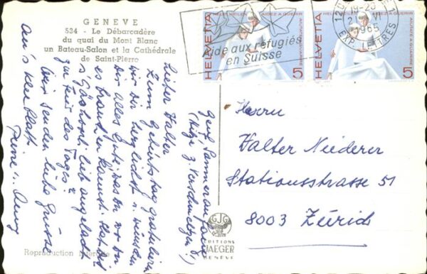 Dampfer Seitenrad Geneve Cathedrale Saint-Pierre – Bild 2