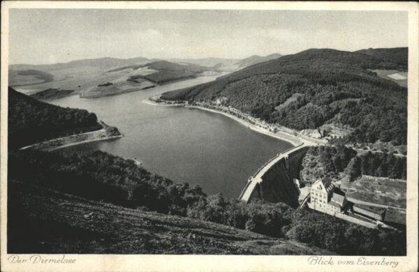 Staudamm Pumpspeicherkraftwerk Diemelsee