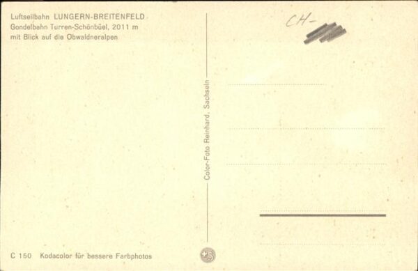 Seilbahn Lungern-Breitenfeld Oberwaldneralpen – Bild 2