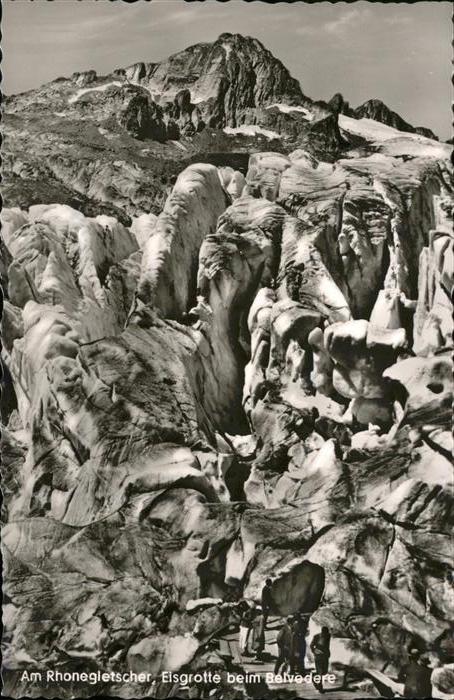 Gletscher Rhone Eisgrotte Belvedere