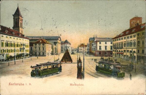 Strassenbahn Karlsruhe Marktplatz