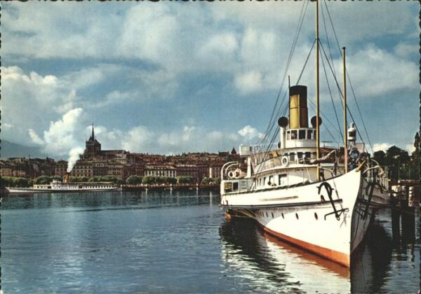 Dampfer Binnenschifffahrt Geneve Quai Mont-Blanc