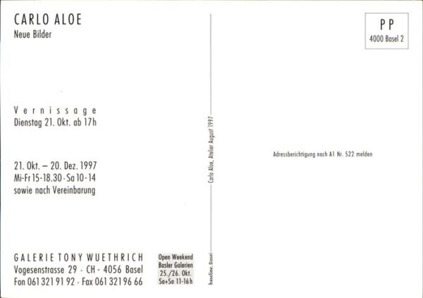 Kunsthandwerk Carlo Aloe Basel – Bild 2
