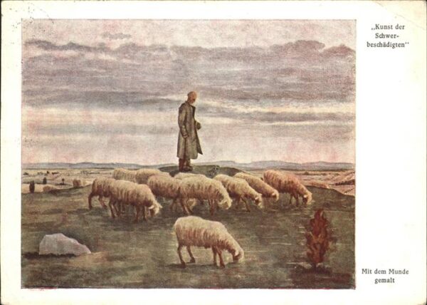 Schaeferei Landwirtschaft Künstlerkarte Arnulf Nr. 419