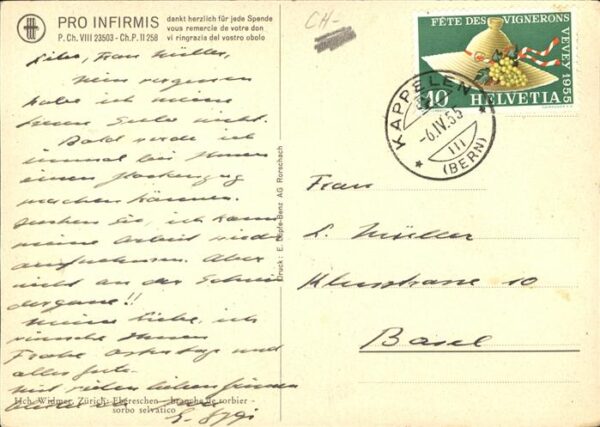 Kuenstlerkarte Hch. Widmer Ebereschen – Bild 2