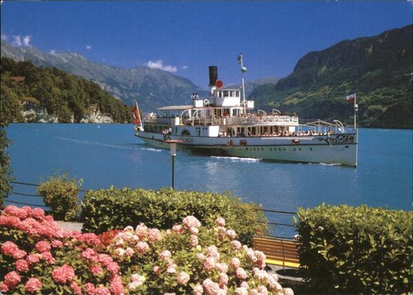 Dampfer Seitenrad Lötschberg Brienzersee