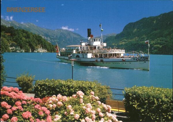 Dampfer Seitenrad Lötschberg Brienzersee