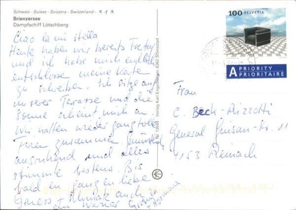 Dampfer Seitenrad Lötschberg Brienzersee – Bild 2