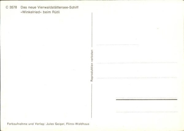 Schiffe Ships Navires Winkelried Rütli Vierwaldstättersee – Bild 2