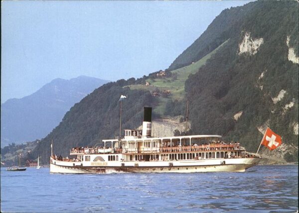 Dampfer Seitenrad DS Unterwalden Vierwaldstättersee