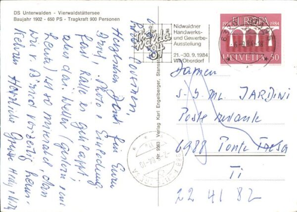 Dampfer Seitenrad DS Unterwalden Vierwaldstättersee – Bild 2