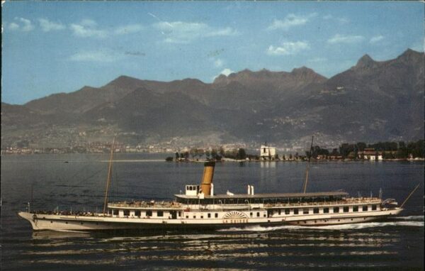 Dampfer Seitenrad La Suisse Lac Leman