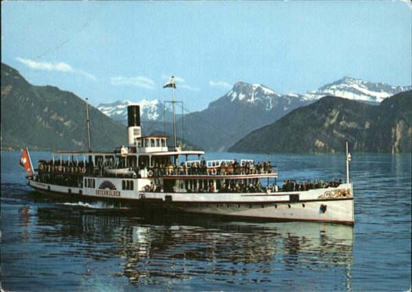 Dampfer Seitenrad Unterwalden Vierwaldstättersee