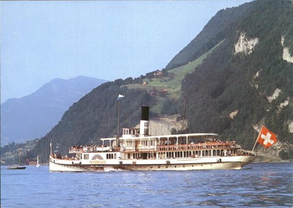 Dampfer Seitenrad DS Unterwalden Vierwaldstättersee