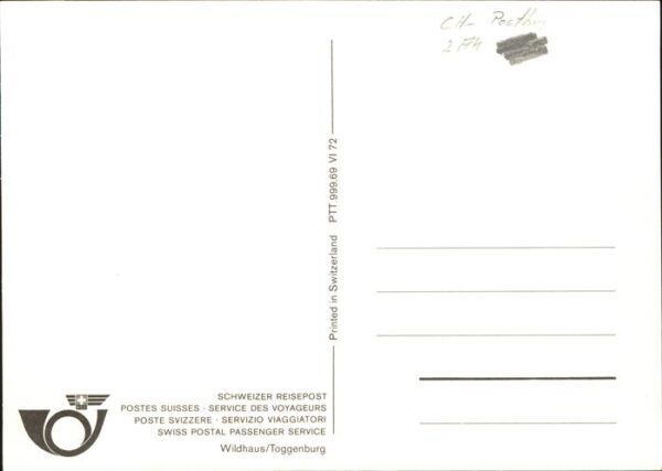 Postbus Schweiz Wildhaus Toggenburg – Bild 2
