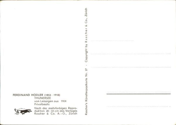 Hodler Ferdinand Nr. 27 Thunersee – Bild 2