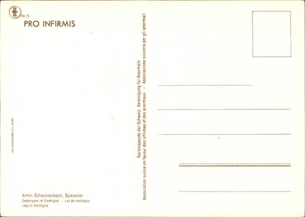 Kuenstlerkarte Armin Schwarzenbach Spiezwiler Seebergs – Bild 2