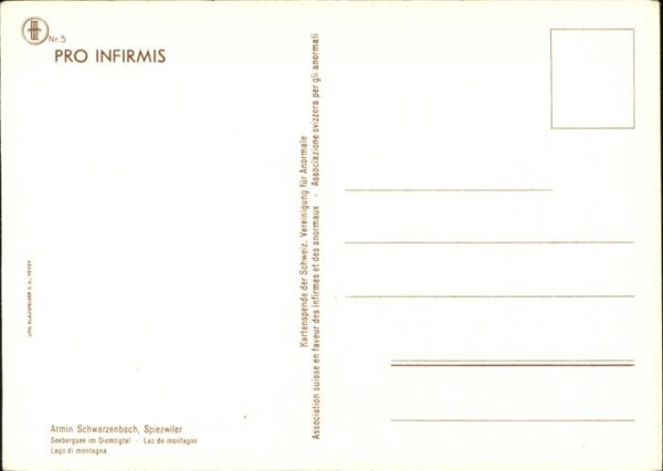 Kuenstlerkarte Armin Schwarzenbach Spiezwiler Seebergs – Bild 2