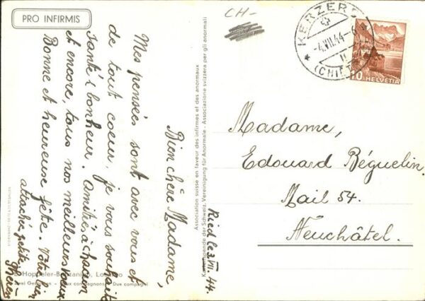 Kuenstlerkarte E. Hoppeler Zwei Gespielen Hund – Bild 2
