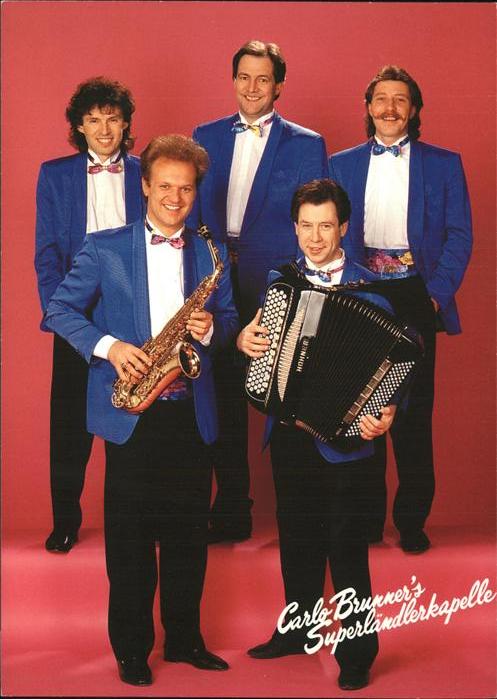 Musikanten Carlo Brunners Superländlerkapelle Saxo
