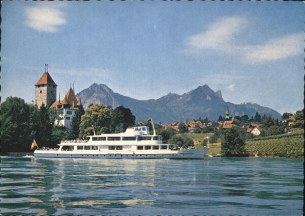 Faehre Ferry Bac Traghetto-- MS Beatus Thunersee bei Spiez