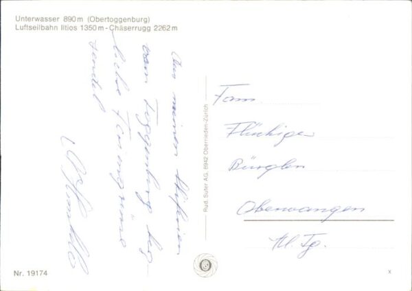 Seilbahn Iltios Chäserruggbahn Unterwasser – Bild 2