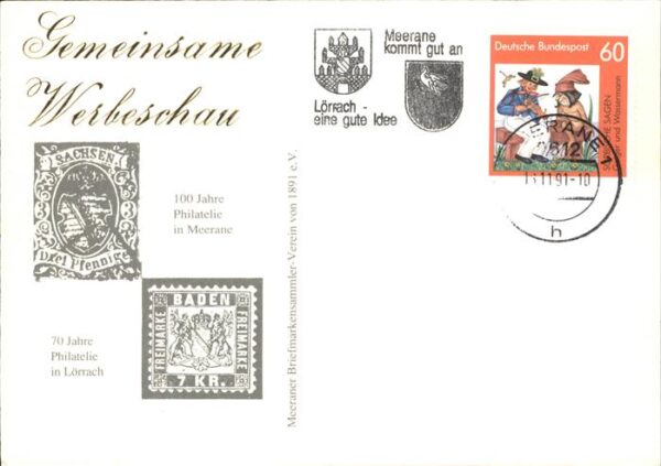 Philatelie Meerane Lörrach Werbeschau