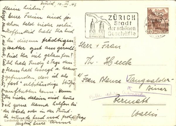 Kuenstlerkarte F. Daringer Herbstlandschaft – Bild 2