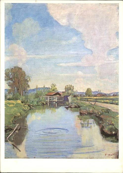 Hodler Ferdinand Aarekanal bei Langenthal